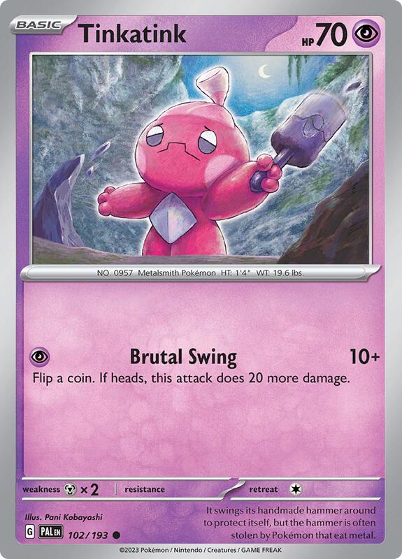 Tinkatink 102/193 - SV02: Paldea Evolved (PAL)