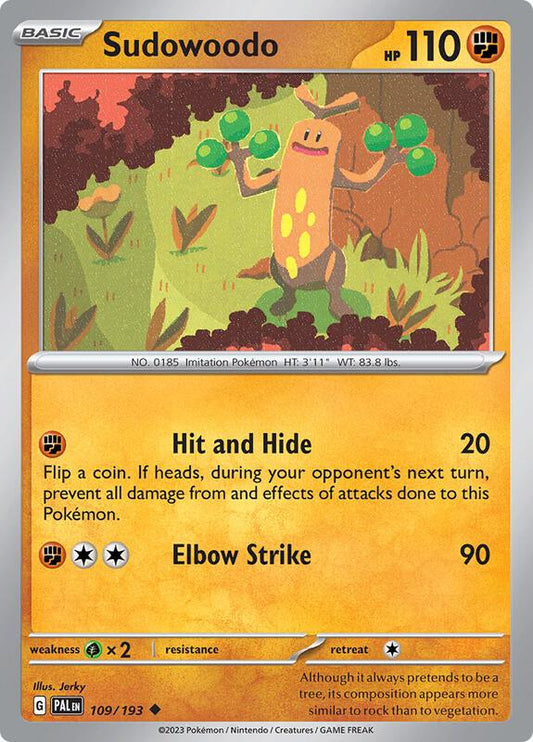 Sudowoodo 109/193 - SV02: Paldea Evolved (PAL)