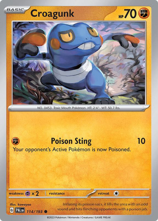 Croagunk 114/193 - SV02: Paldea Evolved (PAL)