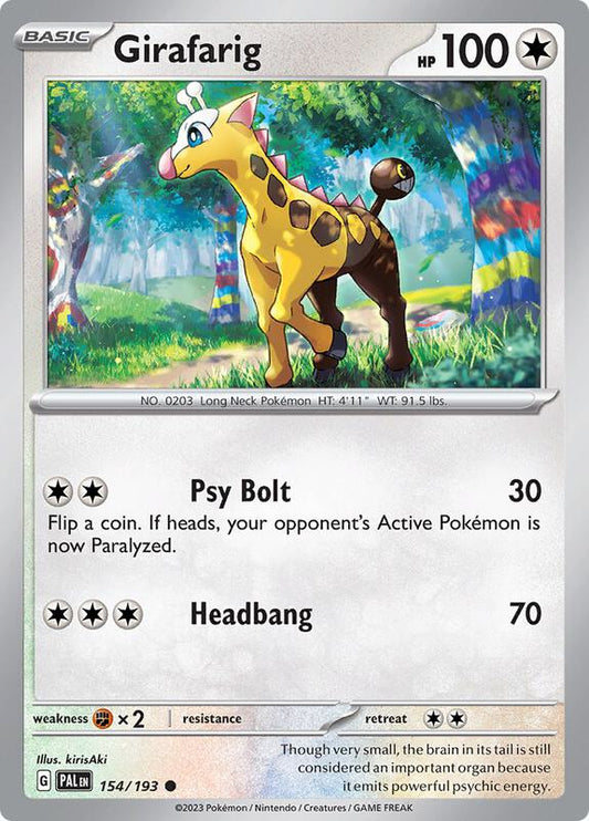 Girafarig 154/193 - SV02: Paldea Evolved (PAL)