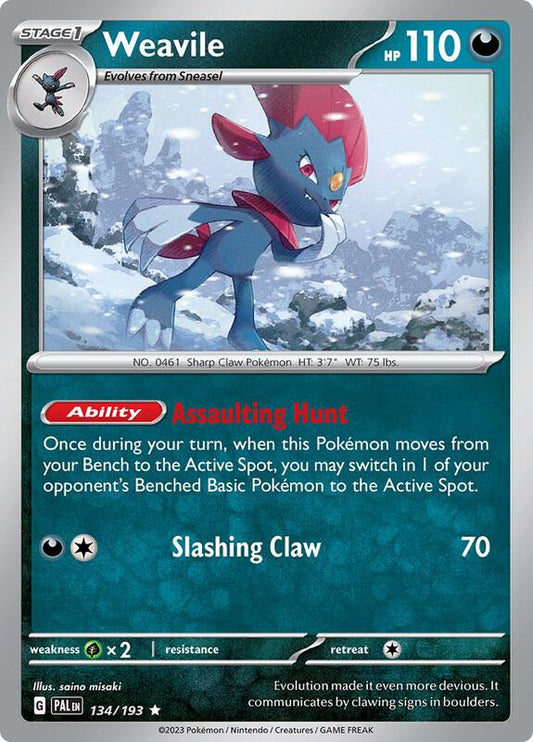 Weavile 134/193 - SV02: Paldea Evolved (PAL)