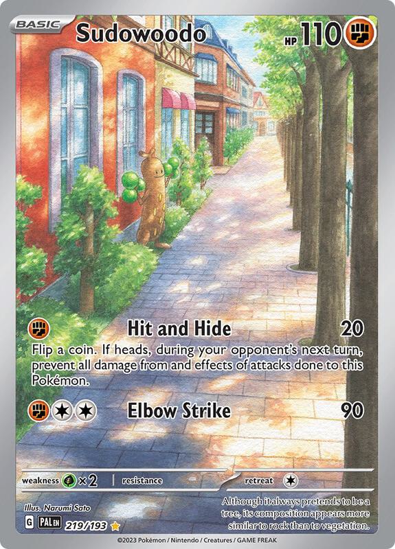Sudowoodo 219/193 - SV02: Paldea Evolved (PAL)