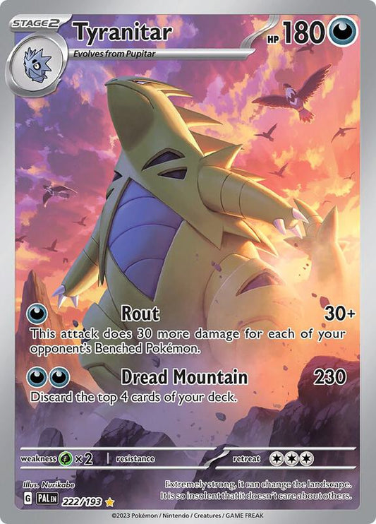Tyranitar 222/193 - SV02: Paldea Evolved (PAL)