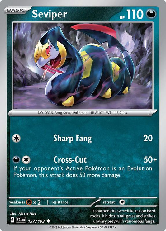 Seviper 137/193 - SV02: Paldea Evolved (PAL)