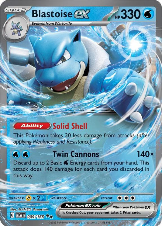 Blastoise ex 009/165 - SV: Scarlet & Violet 151 (MEW)