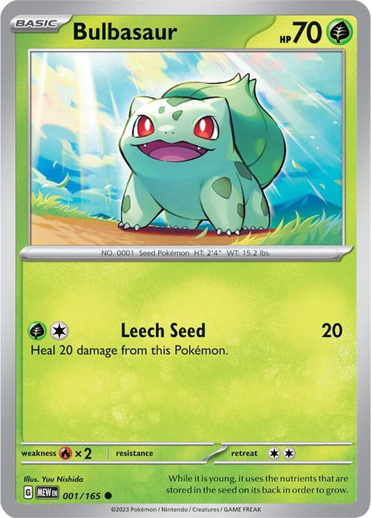 Bulbasaur 001/165 - SV: Scarlet & Violet 151 (MEW)