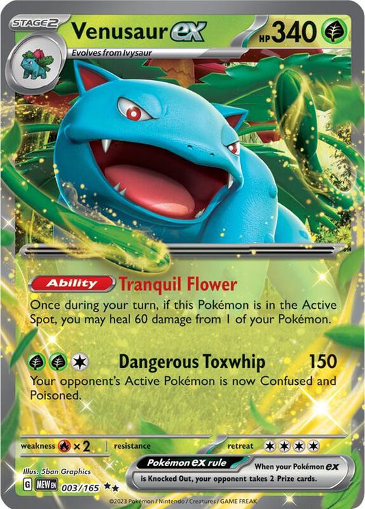 Venusaur ex 003/165 - SV: Scarlet & Violet 151 (MEW)