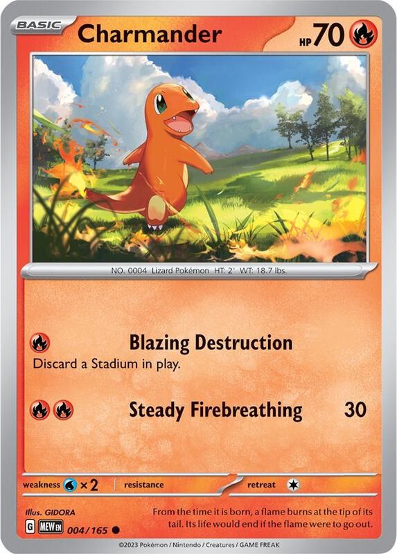 Charmander 004/165 - SV: Scarlet & Violet 151 (MEW)