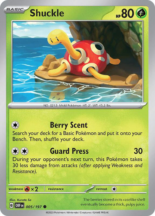 Shuckle 005/197 - SV03: Obsidian Flames (OBF)