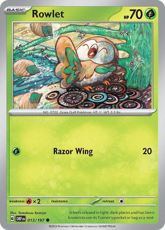 Rowlet 013/197 - SV03: Obsidian Flames (OBF)