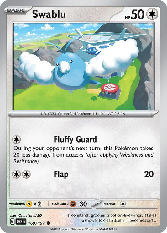 Swablu 169/197 - SV03: Obsidian Flames (OBF)