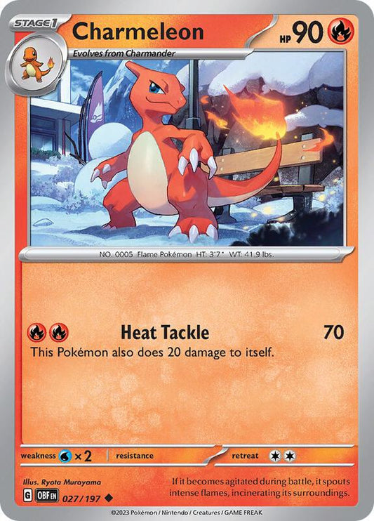 Charmeleon 027/197 - SV03: Obsidian Flames (OBF)