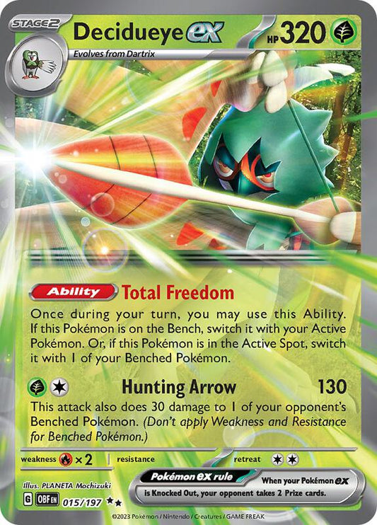 Decidueye ex 015/197 - SV03: Obsidian Flames (OBF)