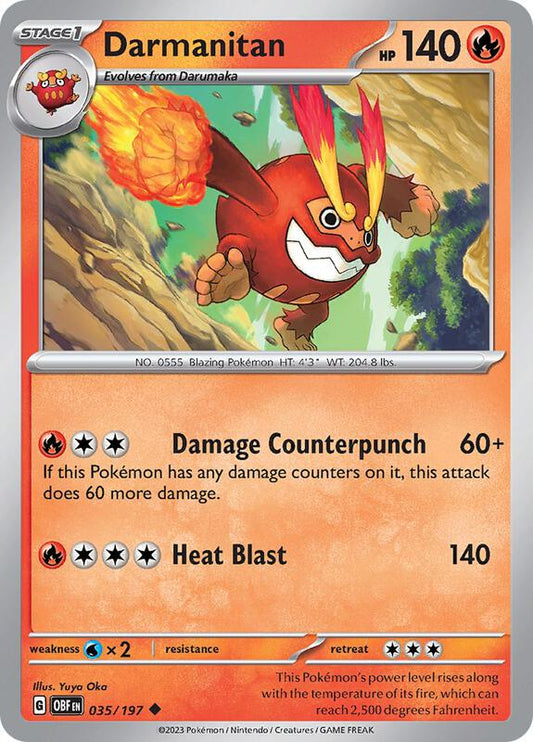 Darmanitan 035/197 - SV03: Obsidian Flames (OBF)