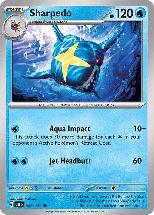 Sharpedo 047/197 - SV03: Obsidian Flames (OBF)