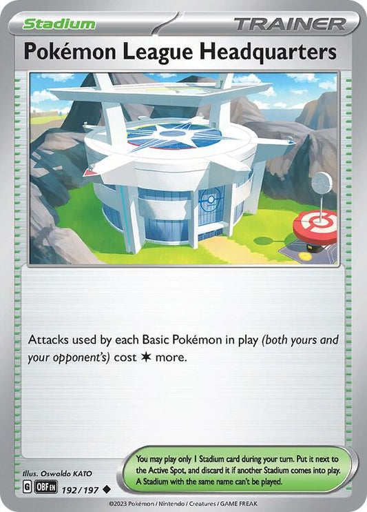 Pokemon League Headquarters 192/197 - SV03: Obsidian Flames (OBF)