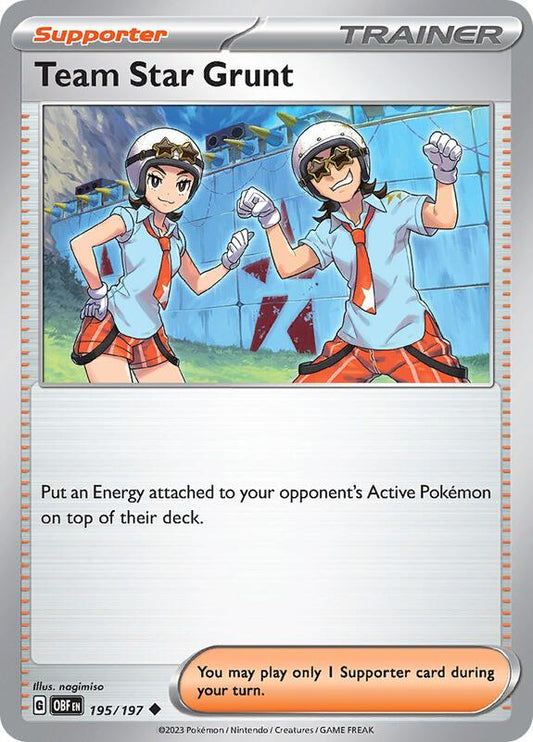 Team Star Grunt 195/197 - SV03: Obsidian Flames (OBF)