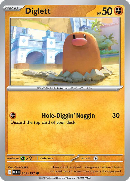 Diglett 103/197 - SV03: Obsidian Flames (OBF)
