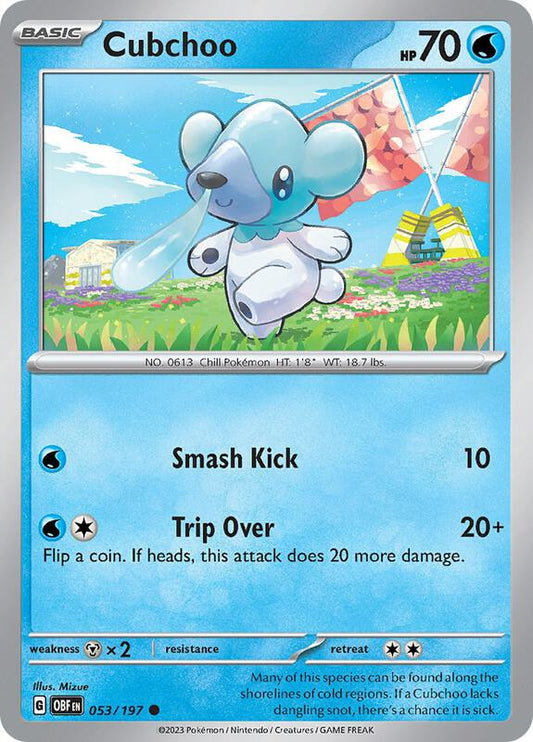 Cubchoo 053/197 - SV03: Obsidian Flames (OBF)