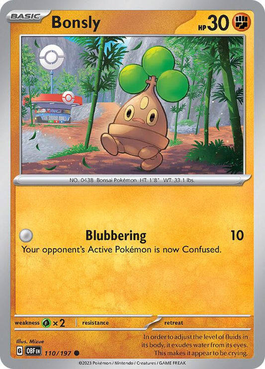 Bonsly 110/197 - SV03: Obsidian Flames (OBF)