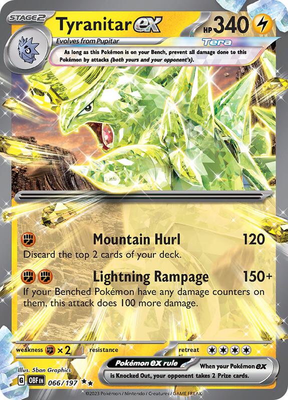 Tyranitar ex 066/197 - SV03: Obsidian Flames (OBF)