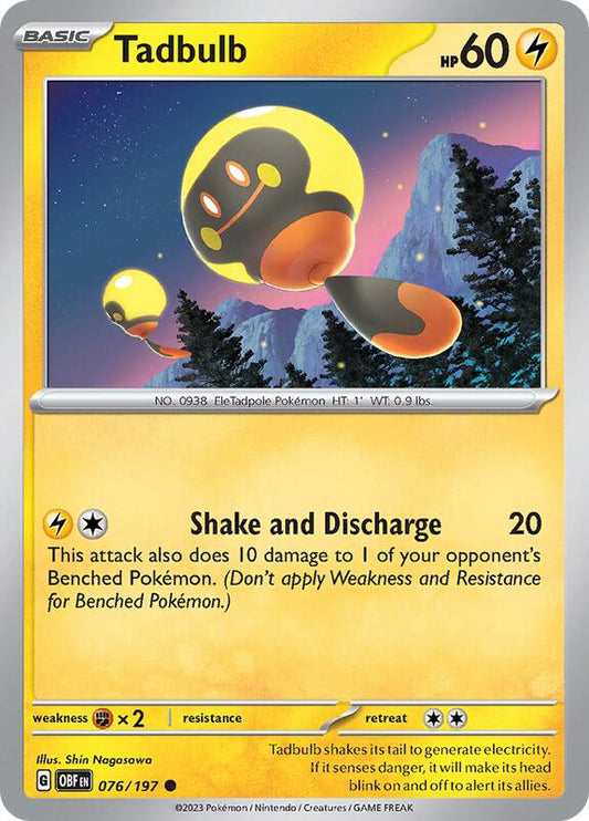 Tadbulb 076/197 076/197 - SV03: Obsidian Flames (OBF)