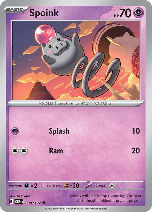 Spoink 090/197 - SV03: Obsidian Flames (OBF)