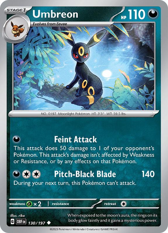 Umbreon 130/197 - SV03: Obsidian Flames (OBF)