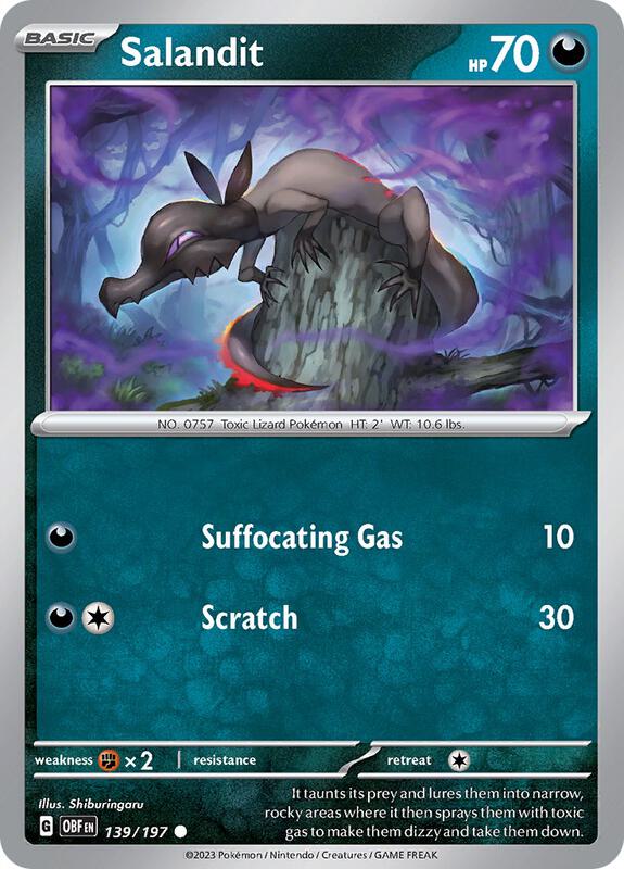 Salandit 139/197 - SV03: Obsidian Flames (OBF)