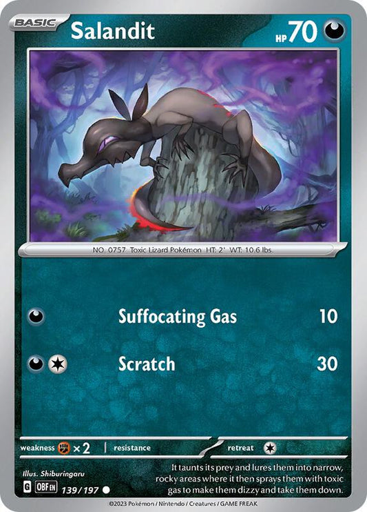 Salandit 139/197 - SV03: Obsidian Flames (OBF)