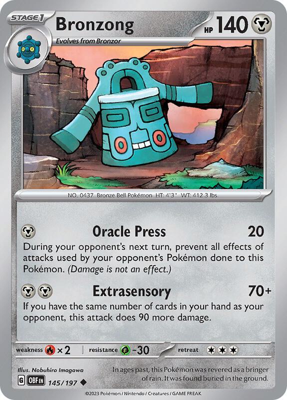 Bronzong 145/197 - SV03: Obsidian Flames (OBF)
