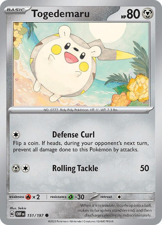 Togedemaru 151/197 - SV03: Obsidian Flames (OBF)