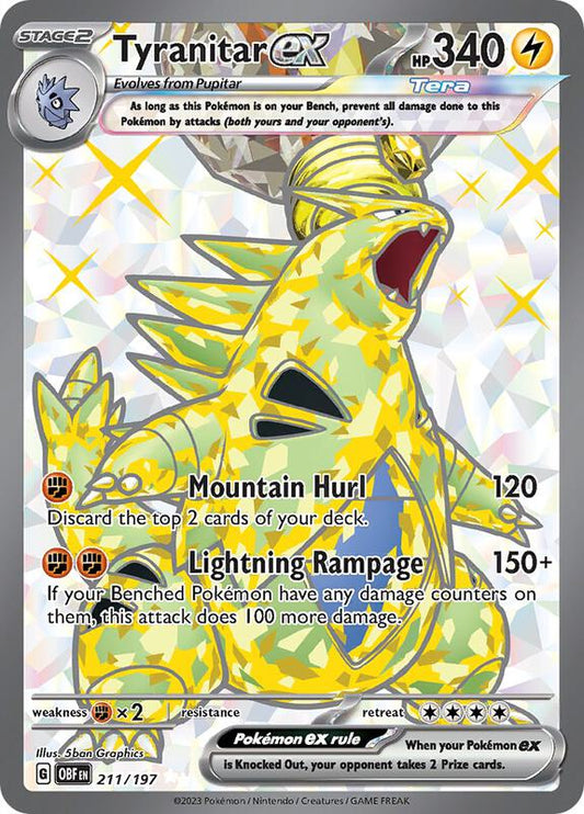 Tyranitar ex 211/197 - SV03: Obsidian Flames (OBF)