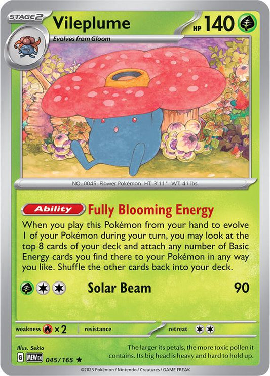 Vileplume 045/165 - SV: Scarlet & Violet 151 (MEW)