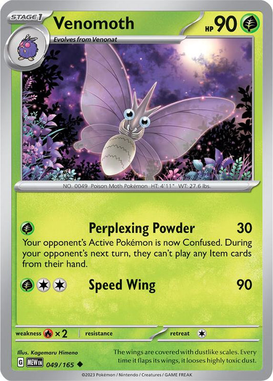 Venomoth 049/165 - SV: Scarlet & Violet 151 (MEW)
