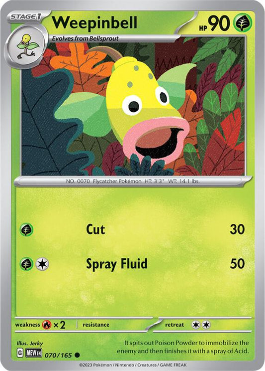 Weepinbell 070/165 - SV: Scarlet & Violet 151 (MEW)
