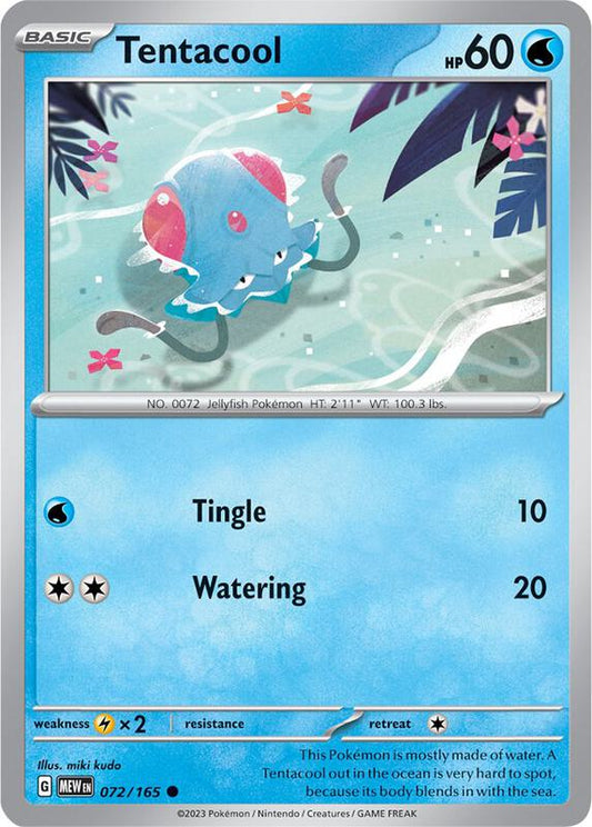 Tentacool 072/165 - SV: Scarlet & Violet 151 (MEW)