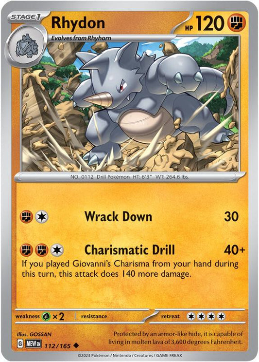 Rhydon 112/165 - SV: Scarlet & Violet 151 (MEW)
