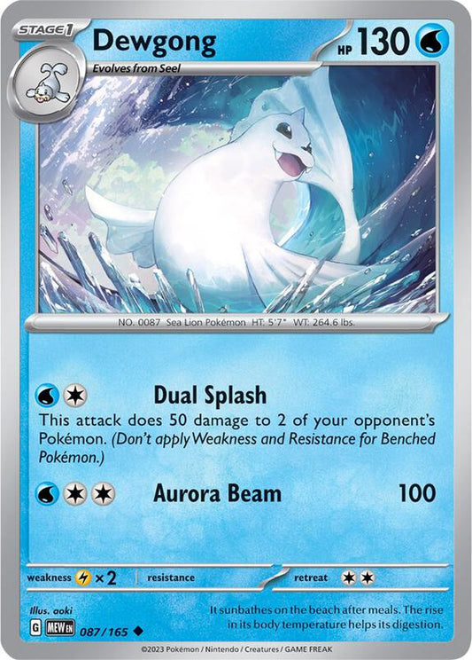 Dewgong 087/165 - SV: Scarlet & Violet 151 (MEW)