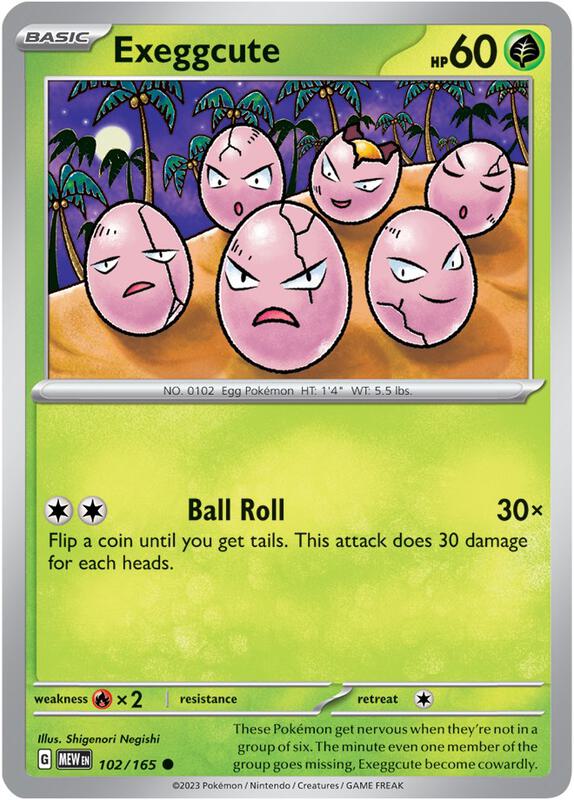 Exeggcute 102/165 - SV: Scarlet & Violet 151 (MEW)