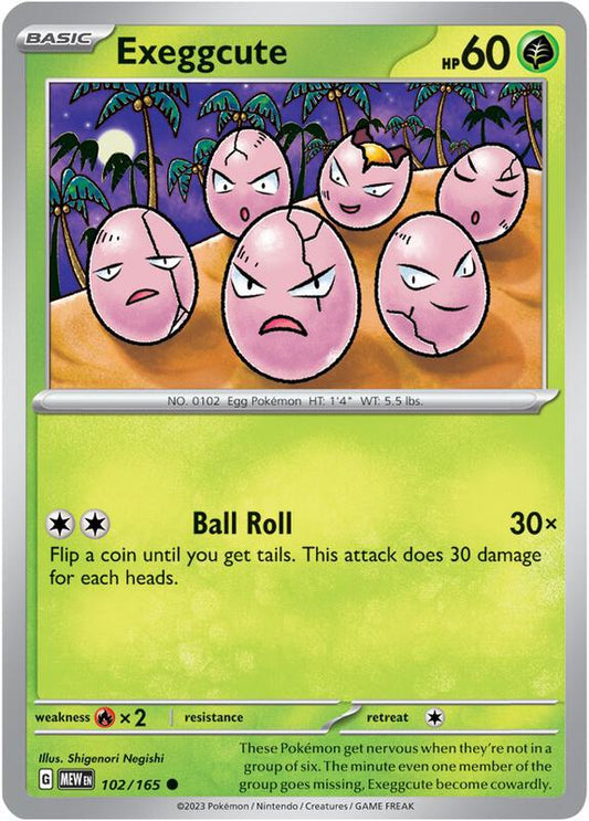 Exeggcute 102/165 - SV: Scarlet & Violet 151 (MEW)