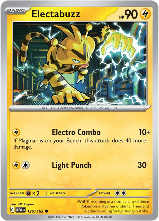 Electabuzz 125/165 - SV: Scarlet & Violet 151 (MEW)