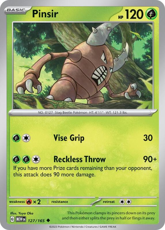 Pinsir 127/165 - SV: Scarlet & Violet 151 (MEW)