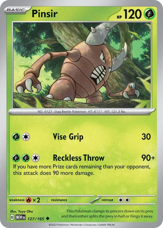 Pinsir 127/165 - SV: Scarlet & Violet 151 (MEW)