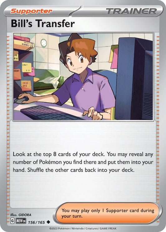 Bill's Transfer 156/165 - SV: Scarlet & Violet 151 (MEW)