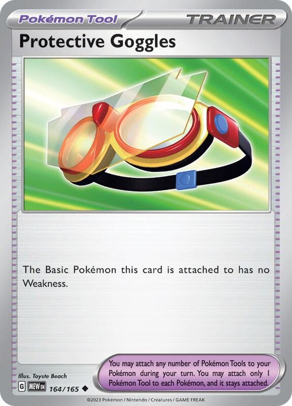 Protective Goggles 164/165 - SV: Scarlet & Violet 151 (MEW)