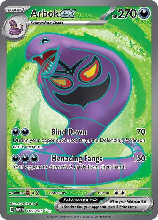 Arbok ex 185/165 - SV: Scarlet & Violet 151 (MEW)