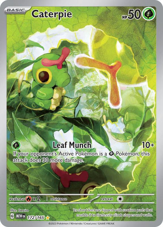 Caterpie 172/165 - SV: Scarlet & Violet 151 (MEW)