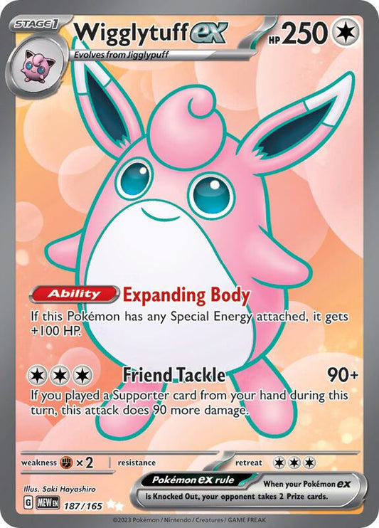 Wigglytuff ex 187/165 - SV: Scarlet & Violet 151 (MEW)