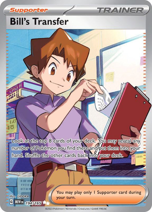 Bill's Transfer 194/165 - SV: Scarlet & Violet 151 (MEW)